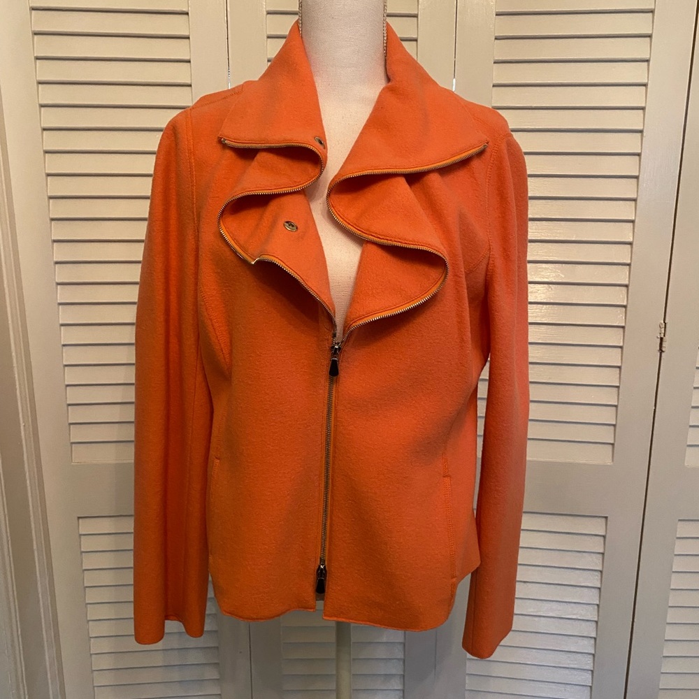 PerSe size 12 Wool Jacket with zipper. Never worn